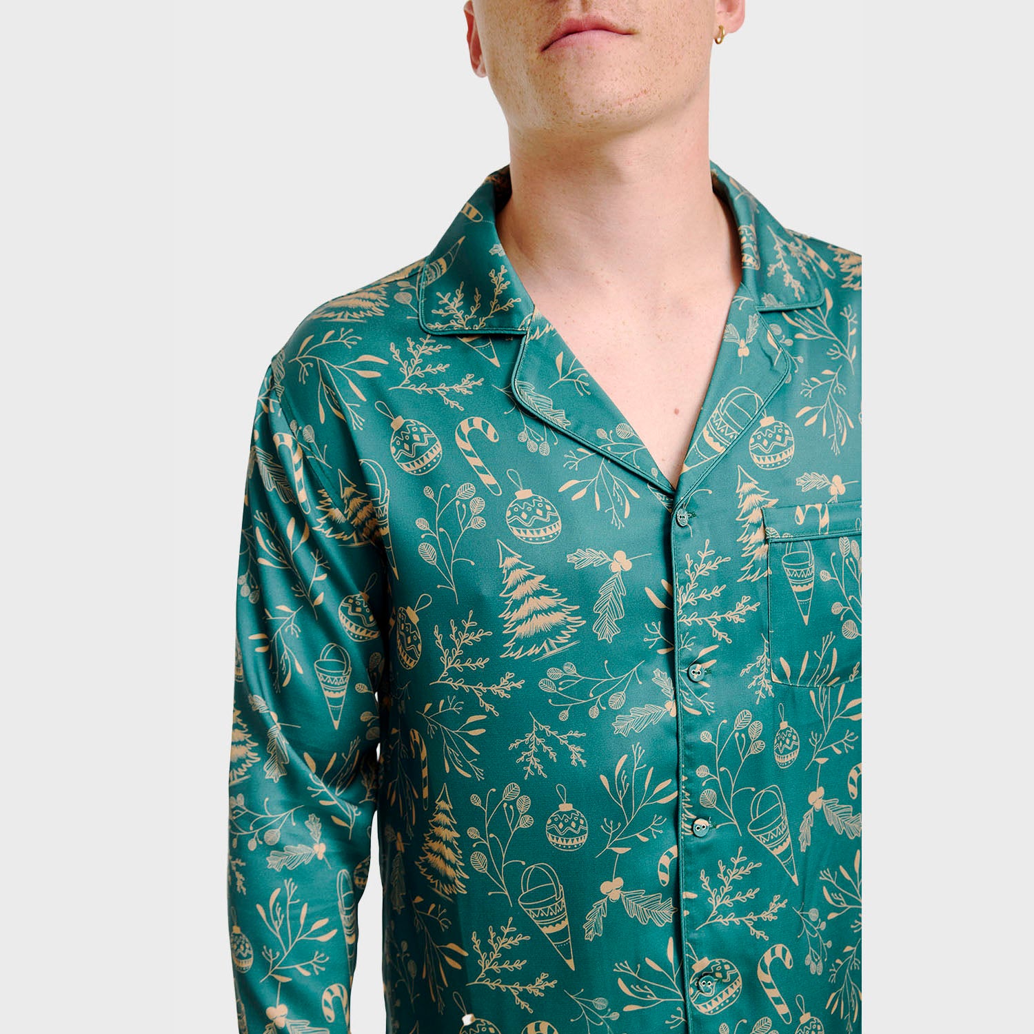 Den begavede satin pyjamas - Herre